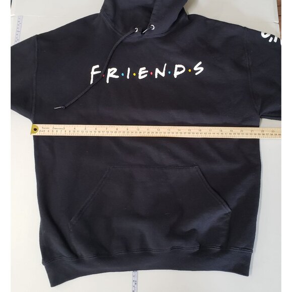 Friends TV Show Black Hoodie How You Doin Sleeves Nostalgia Sitcom Casual Relax - Picture 3 of 4